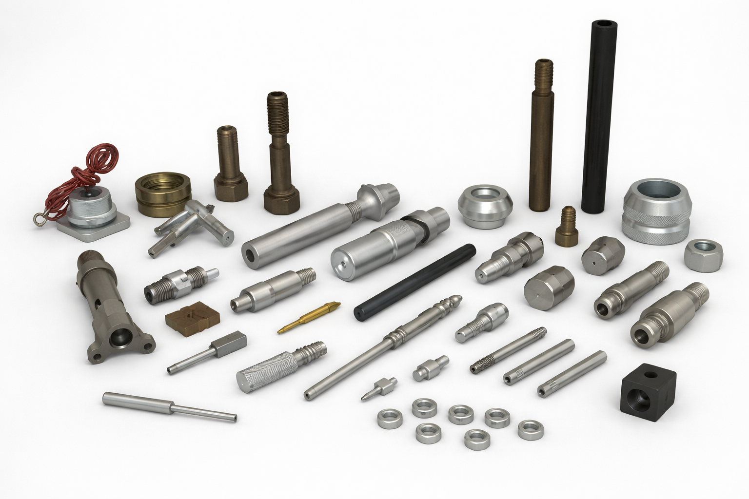 precision machined metal components assortment (1)